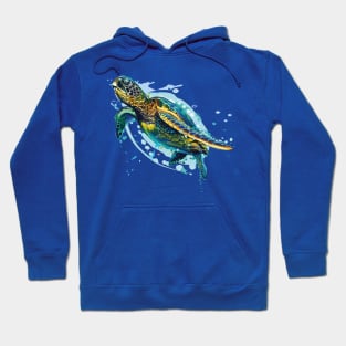 Marine Adventure: Free-Swimming Turtle Hoodie